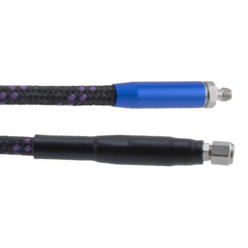 1.0mm Male to 1.0mm Female Armored Low Loss Test Cable 4 Inch Length FMCA100058-4