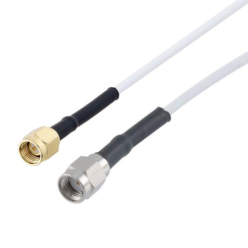SMA Male to RP SMA Plug Cable RG-188 Coax in 48 Inch FMCA100081-48
