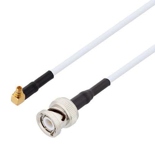 RA MMCX Plug to BNC Male Cable RG-188 Coax in 24 Inch FMCA100082-24