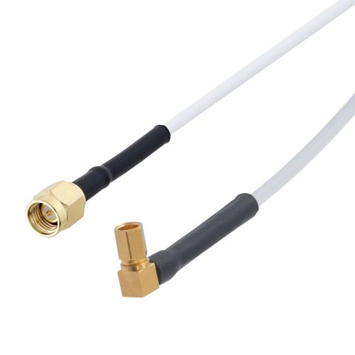 SMA Male to RA SSMC Plug Cable RG-188 Coax in 72 Inch FMCA100083-72