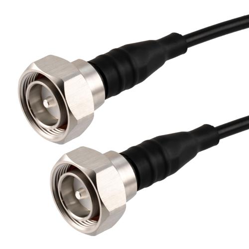 Low PIM 7/16 DIN Male to 7/16 DIN Male Cable TCOM-240 Coax in 12 Inch With Times Microwave Components FMCA100096-12