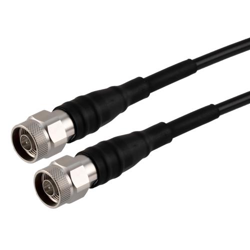 Low PIM N Male to N Male Cable TCOM-240 Coax in 48 Inch With Times Microwave Components FMCA100097-48