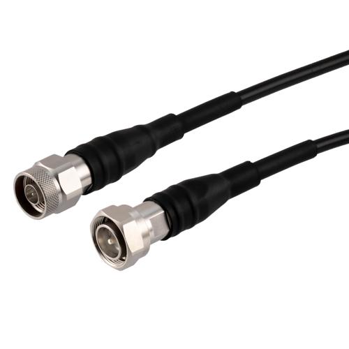 Low PIM 4.3-10 Male to N Male Cable TCOM-240 Coax in 24 Inch With Times Microwave Components FMCA100099-24