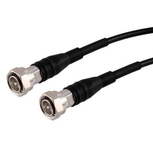 Fire Rated Low PIM 4.3-10 Male to 4.3-10 Male Cable TCOM-240-FR Coax in 36 Inch With Times Microwave Components FMCA100101-36