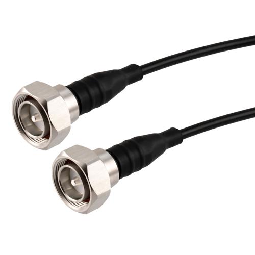 Fire Rated Low PIM 7/16 DIN Male to 7/16 DIN Male Cable TCOM-240-FR Coax in 12 Inch With Times Microwave Components FMCA100102-12