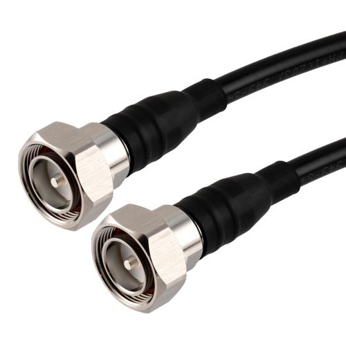 Low PIM 7/16 DIN Male to 7/16 DIN Male Cable TCOM-400 Coax With Times Microwave Components FMCA100108
