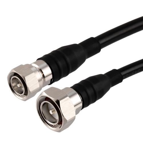 Low PIM 4.3-10 Male to 7/16 DIN Male Cable TCOM-400 Coax in 36 Inch With Times Microwave Components FMCA100110-36