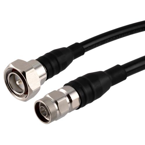 Low PIM 7/16 DIN Male to N Male Cable TCOM-400 Coax With Times Microwave Components FMCA100112