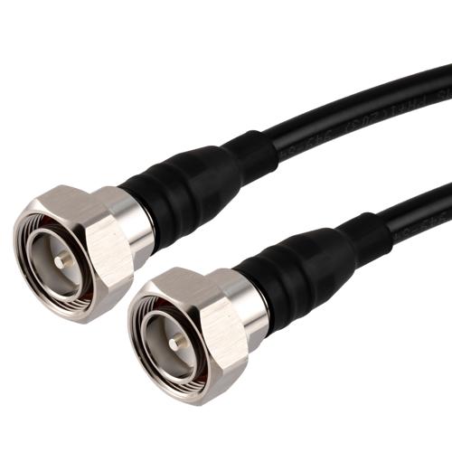 Fire Rated Low PIM 7/16 DIN Male to 7/16 DIN Male Cable TCOM-400-FR Coax in 24 Inch With Times Microwave Components FMCA100114-24
