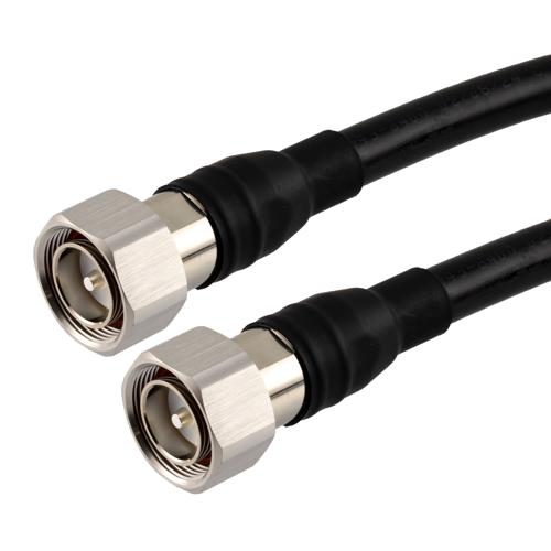 Low PIM 7/16 DIN Male to 7/16 DIN Male Cable TCOM-600 Coax in 48 Inch With Times Microwave Components FMCA100120-48