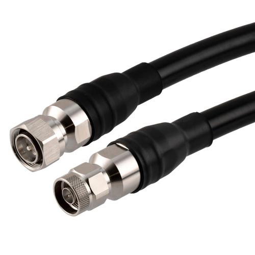 Low PIM 4.3-10 Male to N Male Cable TCOM-600 Coax in 180 Inch With Times Microwave Components FMCA100123-180