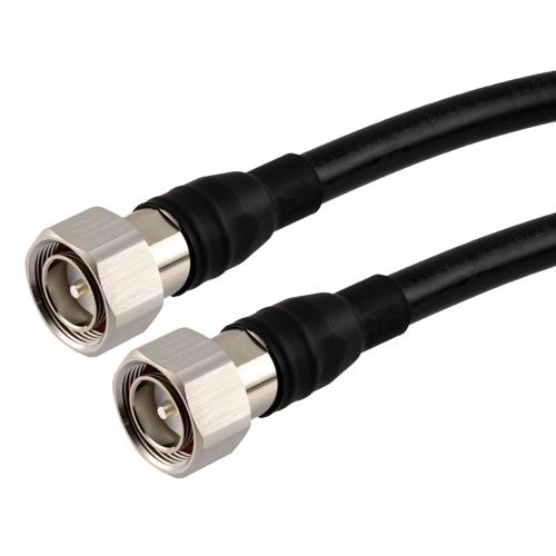 Fire Rated Low PIM 7/16 DIN Male to 7/16 DIN Male Cable TCOM-600-FR Coax in 180 Inch With Times Microwave Components FMCA100126-180
