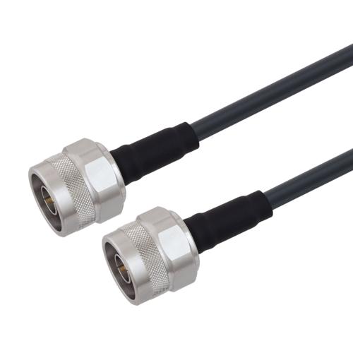 Low Loss N Male to N Male Cable TCOM-195 Coax With Times Microwave Components FMCA100131