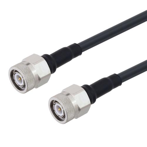 Low Loss TNC Male to TNC Male Cable TCOM-195 Coax in 24 Inch With Times Microwave Components FMCA100135-24