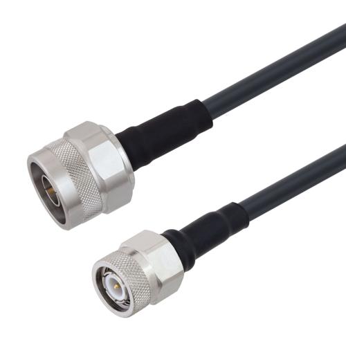 Low Loss N Male to TNC Male Cable TCOM-195 Coax With Times Microwave Components FMCA100137