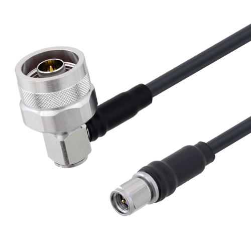 Low Loss RA N Male to SMA Male Cable TCOM-195 Coax With Times Microwave Components FMCA100138
