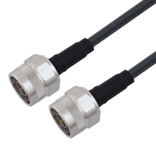 Fire Rated Low Loss N Male to N Male Cable TCOM-195-FR Coax With Times Microwave Components FMCA100141