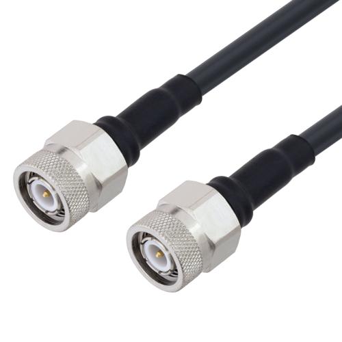 Fire Rated Low Loss TNC Male to TNC Male Cable TCOM-195-FR Coax in 36 Inch With Times Microwave Components FMCA100145-36