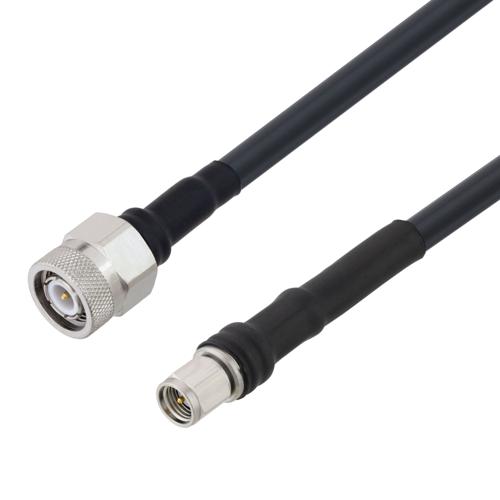 Fire Rated Low Loss SMA Male to TNC Male Cable TCOM-240-FR Coax With Times Microwave Components FMCA100162-36