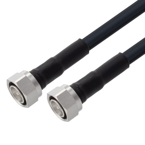 Fire Rated Low Loss 4.3-10 Male to 4.3-10 Male Cable TCOM-400-FR Coax in 12 Inch With Times Microwave Components FMCA100168-12