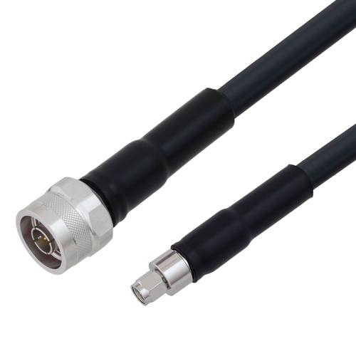 Fire Rated Low Loss N Male to SMA Male Cable TCOM-400-FR Coax With Times Microwave Components FMCA100177