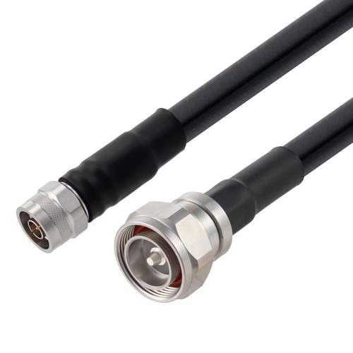 Low Loss 7/16 DIN Male to N Male Cable TCOM-600 Coax FMCA100180