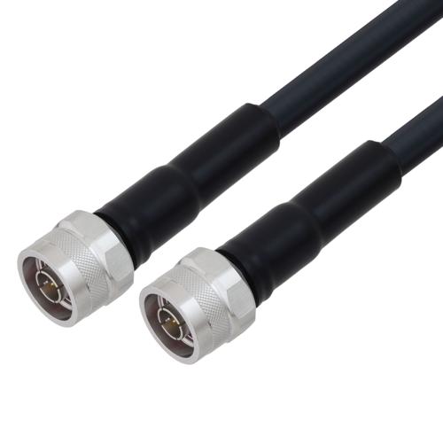 Low Loss N Male to N Male Cable TCOM-400 Coax With Times Microwave Components FMCA100181