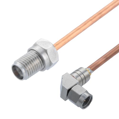 2.92mm Female to RA 2.92mm Male Cable .118 Semi-Rigid Coax FMCA100189