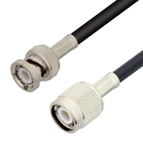 Low Loss BNC Male to TNC Male Cable LMR-240-UF Coax in 300 Inch FMCA100208-300