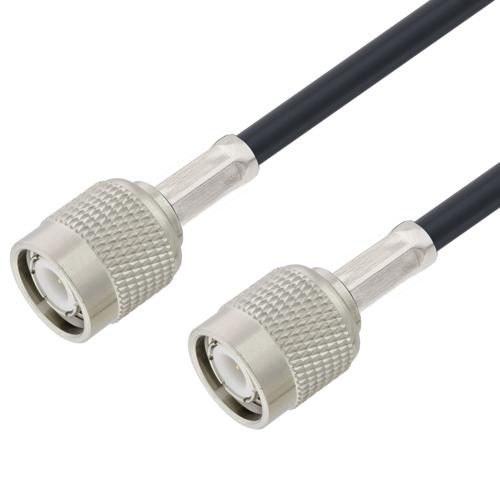 Low Loss TNC Male to TNC Male Cable LMR-200-UF Coax in 300 Inch with Times Microwave Components FMCA100226-300
