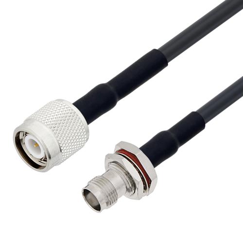 Low Loss TNC Male to TNC Female Bulkhead Cable LMR-195-UF Coax FMCA100231