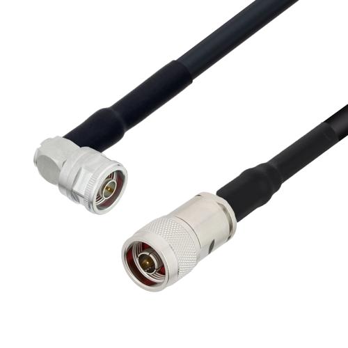 Low Loss RP SMA Plug to RP SMA Plug Cable LMR-400-UF Coax in 60 Inch with LF Solder FMCA100249-60
