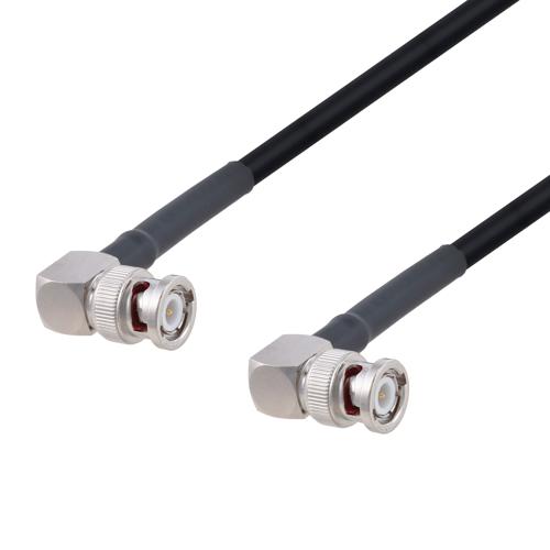 Low Loss RA BNC Male to RA BNC Male Cable LMR-240-UF Coax FMCA100250