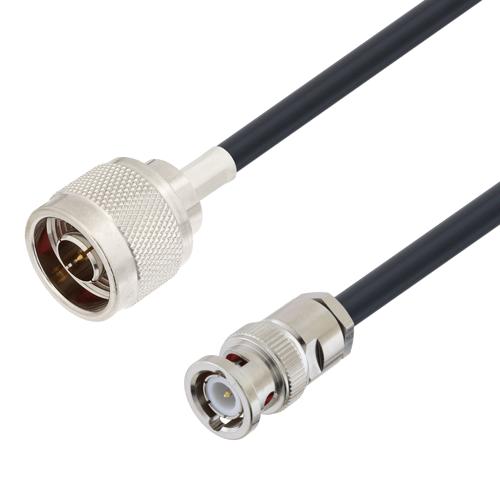 Low Loss N Male to BNC Male Cable LMR-240-UF Coax with LF Solder FMCA100253