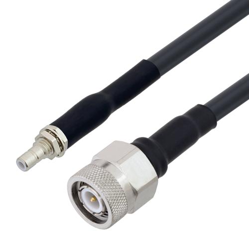 Low Loss SMB Jack Bulkhead to TNC Male Cable LMR-195-UF Coax in 300 Inch FMCA100280-300