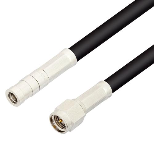 Low Loss SMB Plug to BNC Male Cable LMR-195-UF Coax in 300 Inch FMCA100282-300