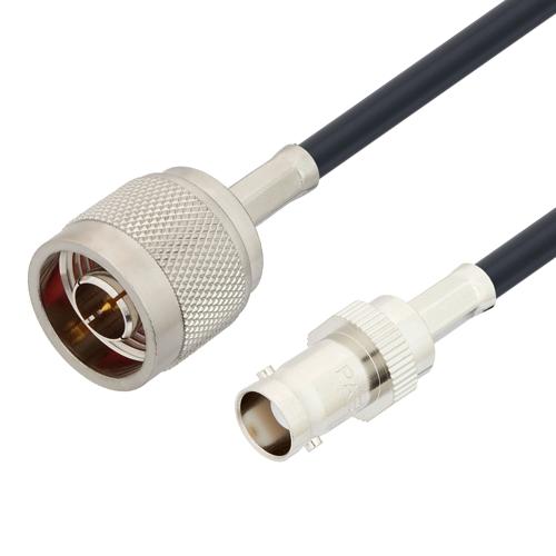 Low Loss N Male to BNC Female Cable LMR-195-UF Coax in 36 Inch FMCA100287-36