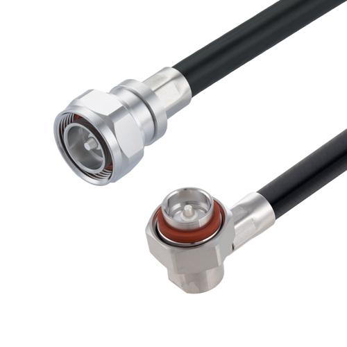 Low Loss 7/16 DIN Male to RA 7/16 DIN Male Cable LMR-600-UF Coax FMCA100289