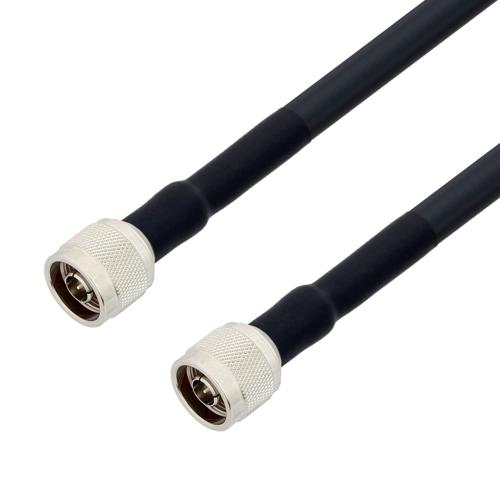 Low Loss N Male to N Male Weatherproof Cable LMR-400 Coax in 36 Inch with LF Solder FMCA100309LF/WP-36