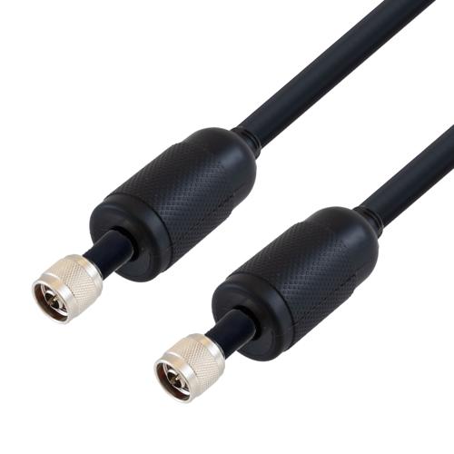 Low Loss N Male to N Male Weatherproof Cable LMR-400 Coax with LF Solder FMCA100309LF/WP
