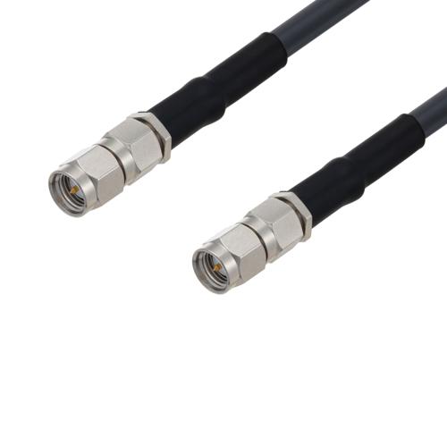Low Loss SMA Male to SMA Male Weatherproof Cable LMR-195 Coax in 12 Inch FMCA100313/WP-12