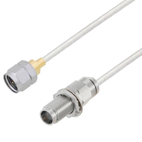 1.85mm Male to 2.4mm Female Bulkhead Cable FM-SR086TB Coax FMCA100330
