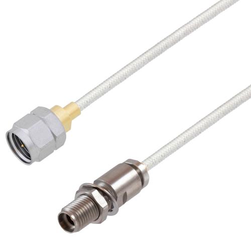 1.85mm Male to 3.5mm Female Bulkhead Cable FM-SR086TB Coax FMCA100334