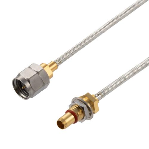 1.85mm Male to BMMA Male Bulkhead Cable FM-SR086TB Coax FMCA100336