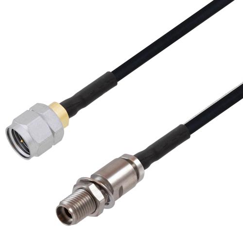 1.85mm Male to 3.5mm Female Bulkhead Cable FM-SR086TBJ Coax FMCA100350