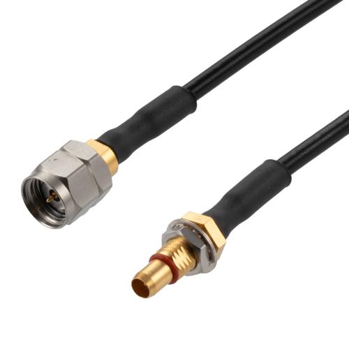 1.85mm Male to BMMA Male Bulkhead Cable FM-SR086TBJ Coax FMCA100352