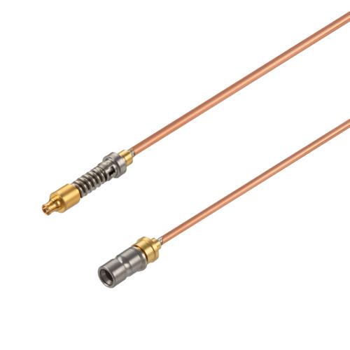 VITA 67.3 Smooth Bore Mini SMP Male to SMPS Female Cable FM-SR047CU Coax in 12 Inch FMCA100368-12