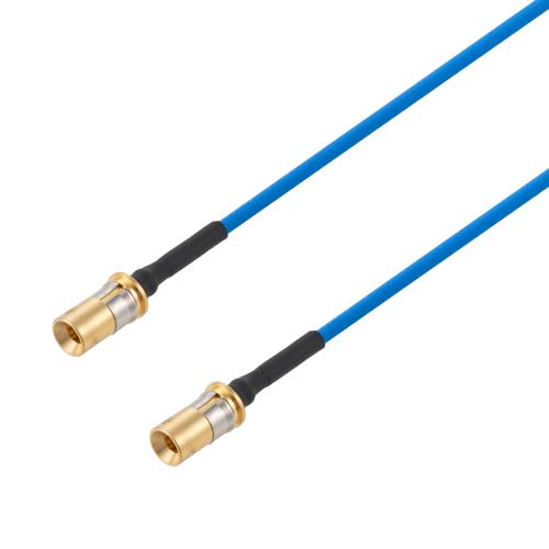 VITA 67.3 Mini SMP Male to Mini SMP Male Cable FM-P047HF Coax in 12 Inch FMCA100370-12