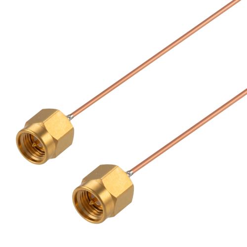 Non-Magnetic SMA Male to SMA Male Cable FM-SR047CU-NM Coax in 9 Inch FMCA100382-9