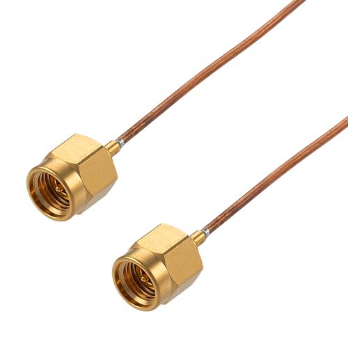 Non-Magnetic 2.92mm Male to 2.92mm Male Cable FM-SR047CU-NM Coax in 24 Inch FMCA100385-24